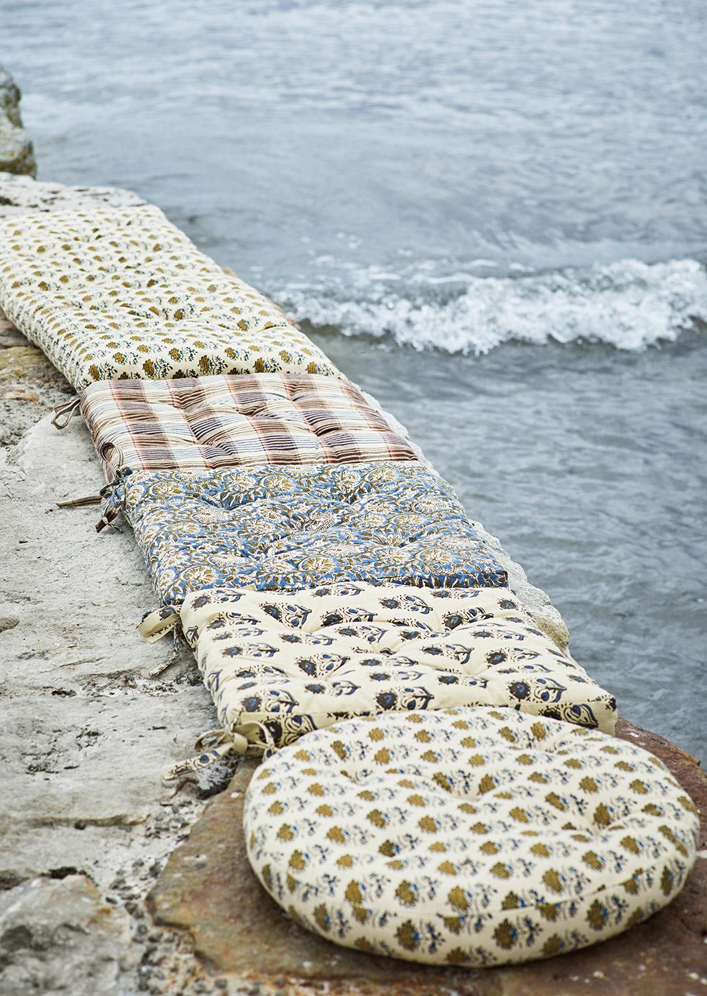 Stuhlkissen bedruckt Sand