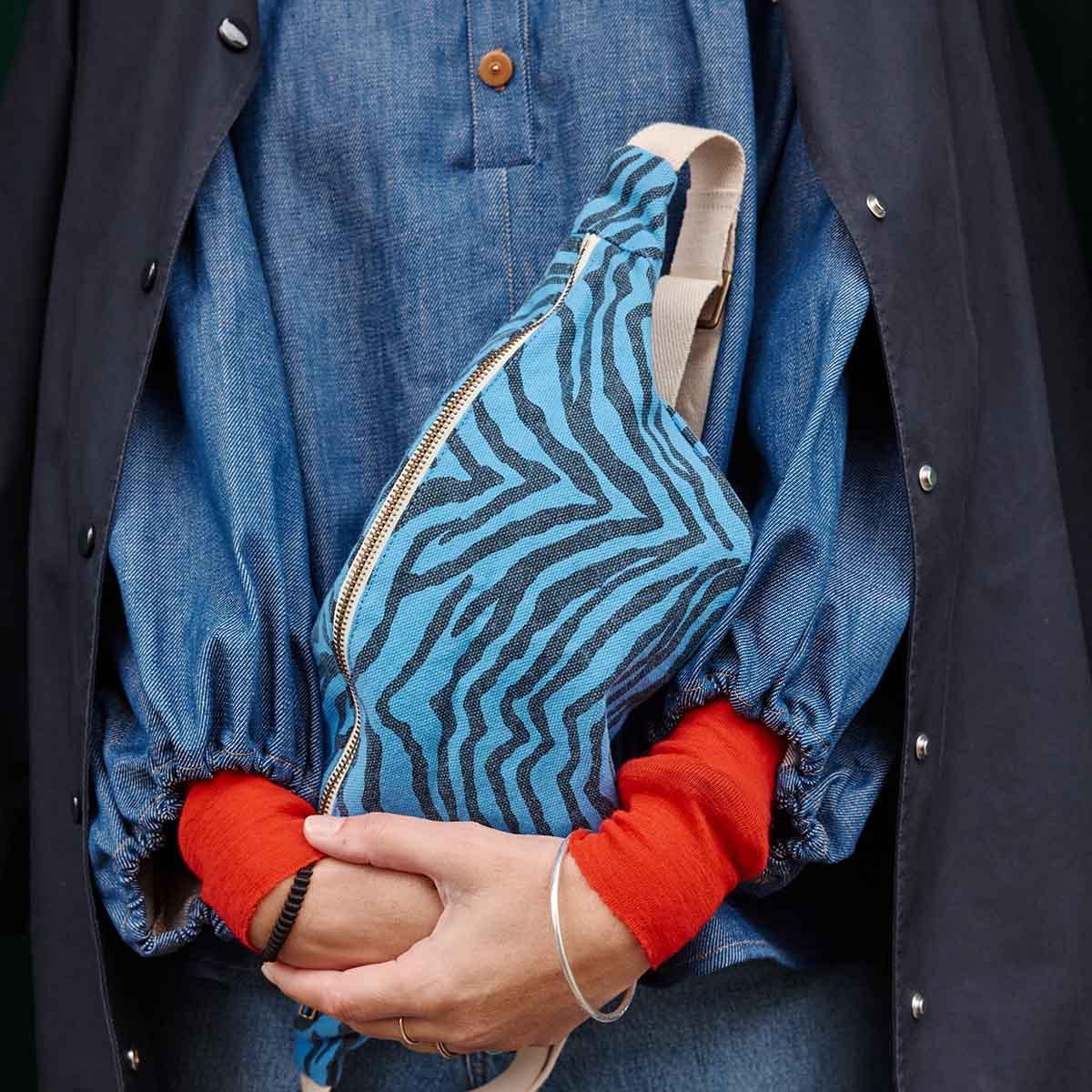 Hip Bag Zebrou Greek Blue