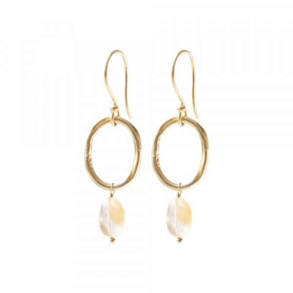 Ohrringe Graceful Citrin Gold