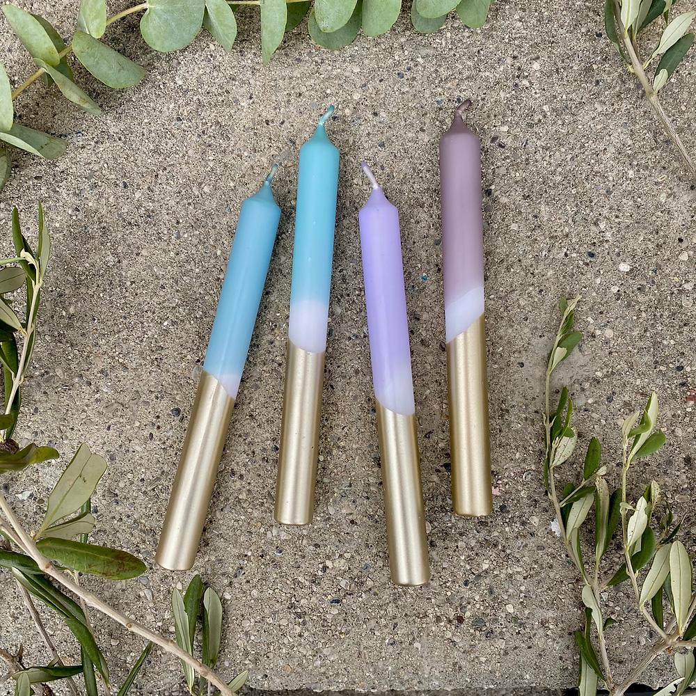 Stabkerzen Dip Dye Bling-Bling * Real love