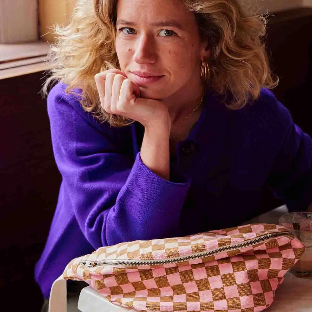 Hip Bag Strawberry Checkerboard