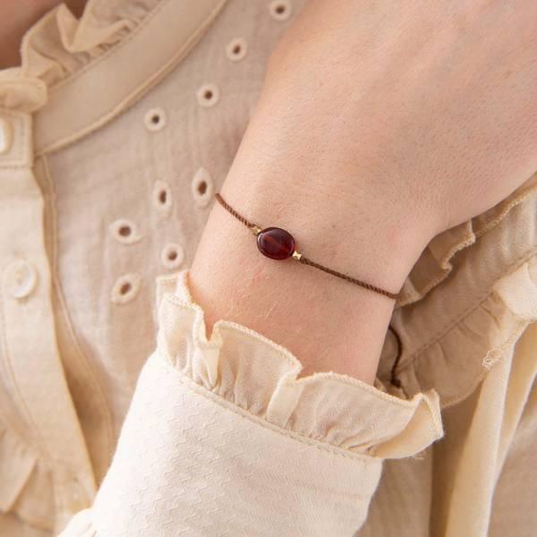 Armband Karte Gemstone Granat