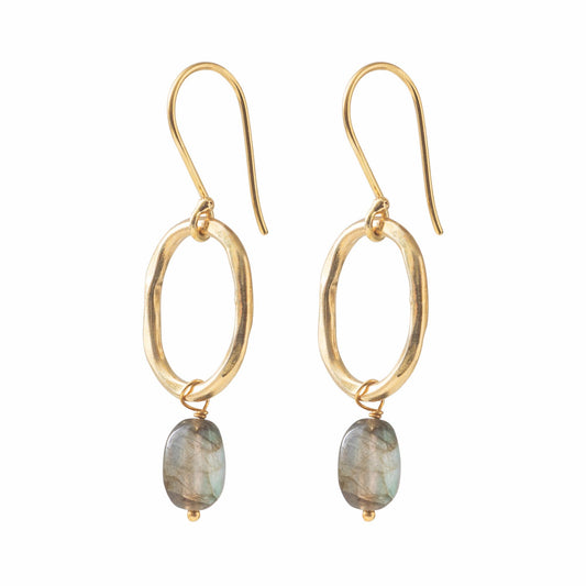 Ohrringe Graceful Labradorite Gold
