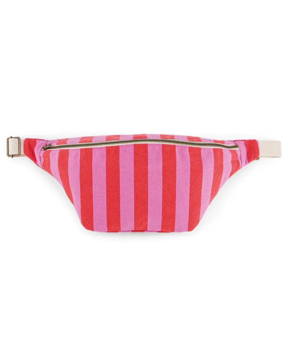Hip Bag Stripes Orchid Tomato