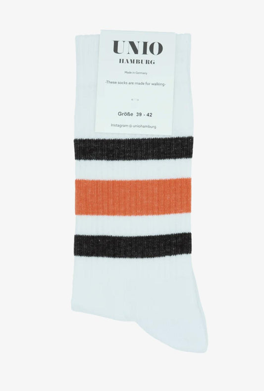 Tennissocken TORONTO Racing White Black Orange 36-38