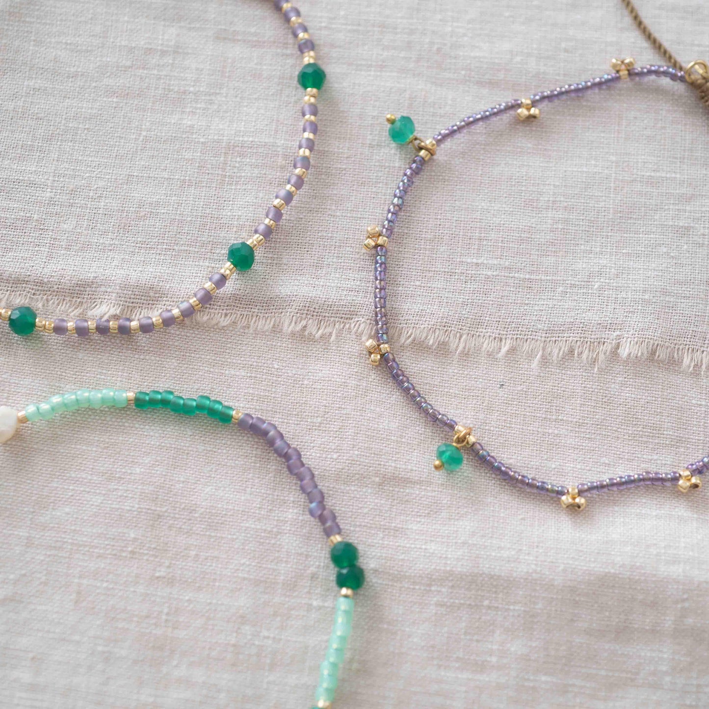 Fußkette Spice Aventurin Gold