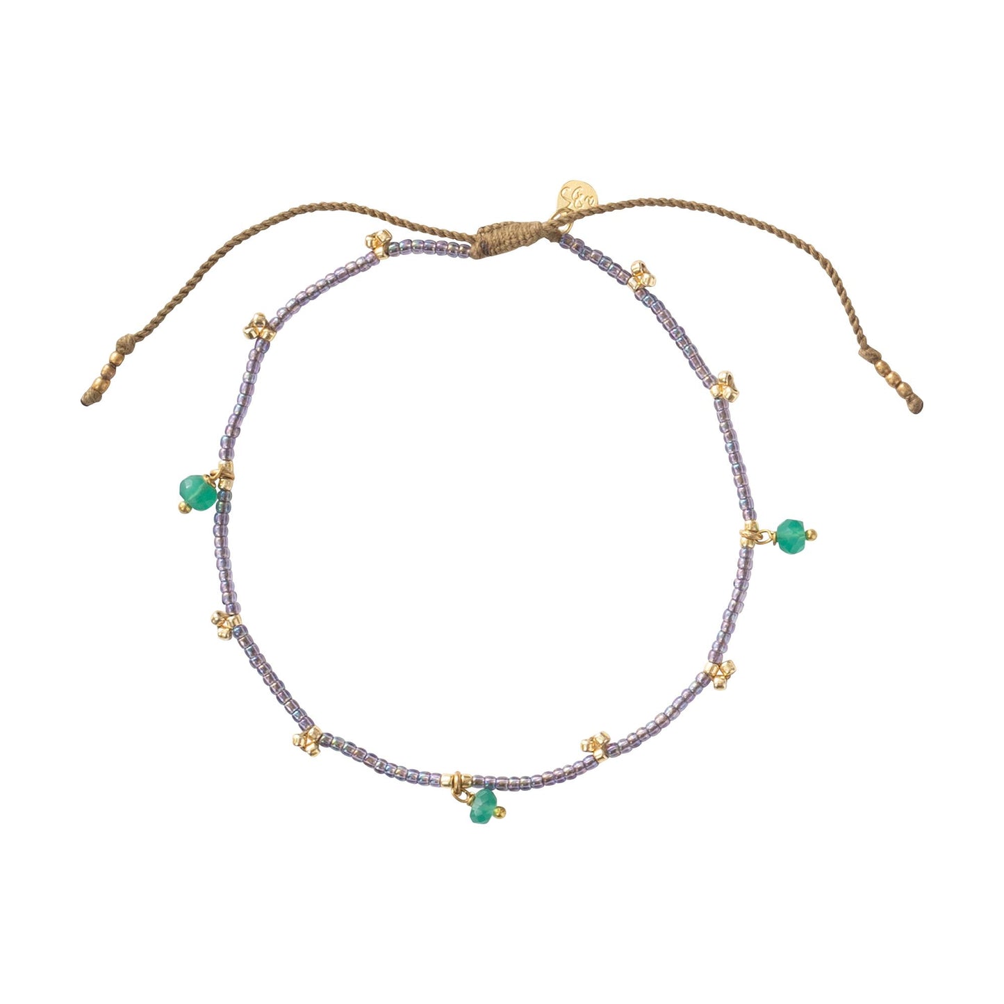 Fußkette Spice Aventurin Gold