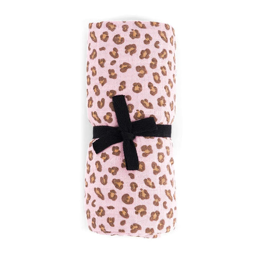 Wickeltuch Bianca Mini Leopard Candy Pink 70x70