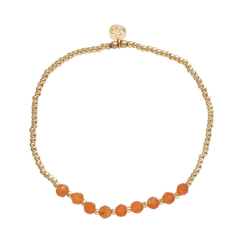 Armband PROUD Karneol Gold
