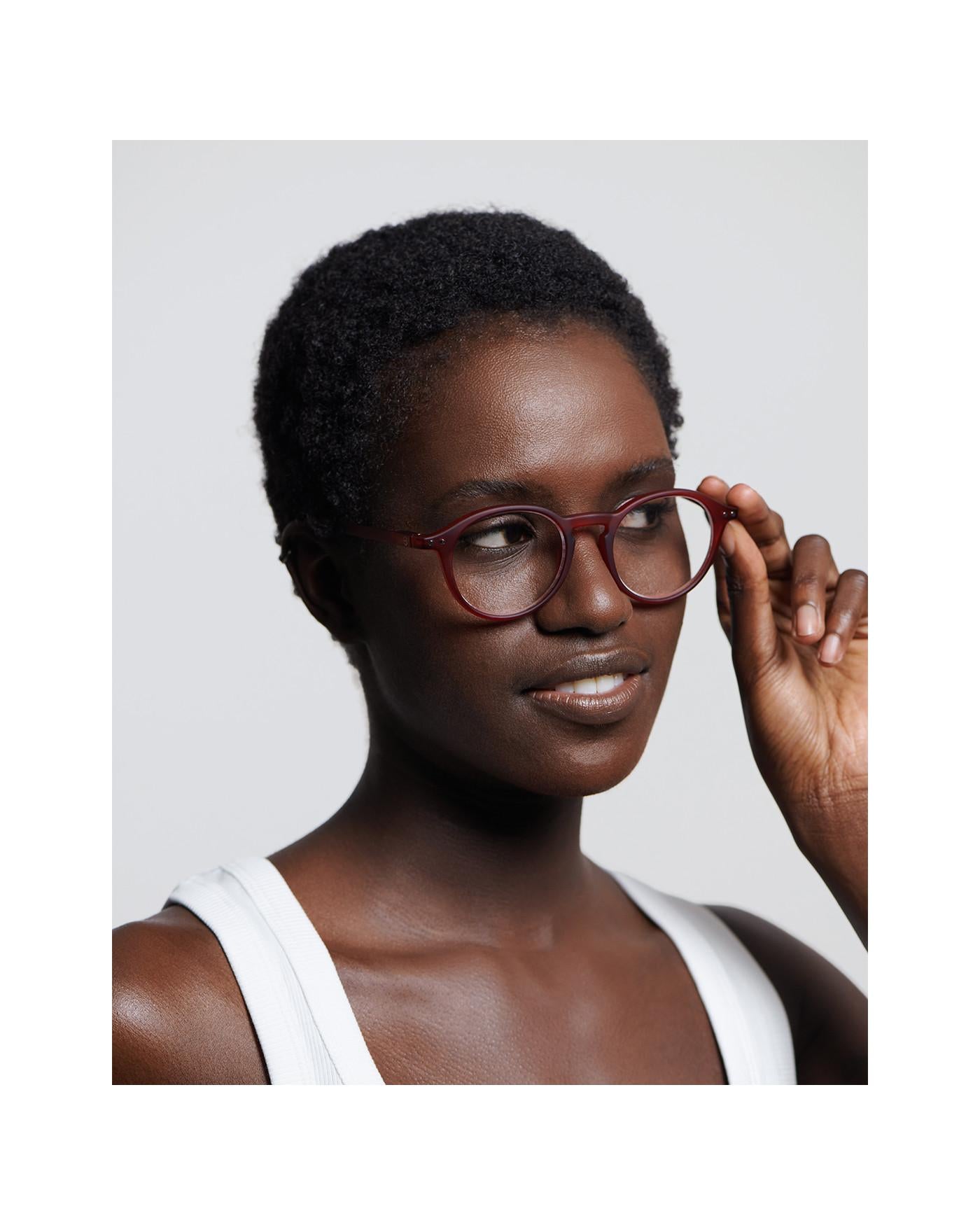 Lesebrille #D Cherry Red +1,50