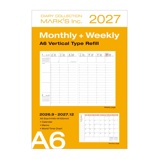 A6 Kalender 2027 Refill