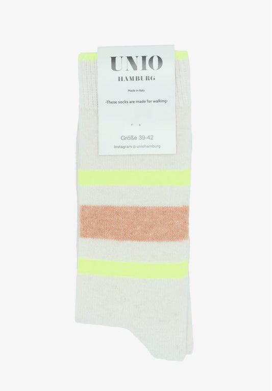Tennissocken TORONTO CASHMERE White Yellow Peach 36-38