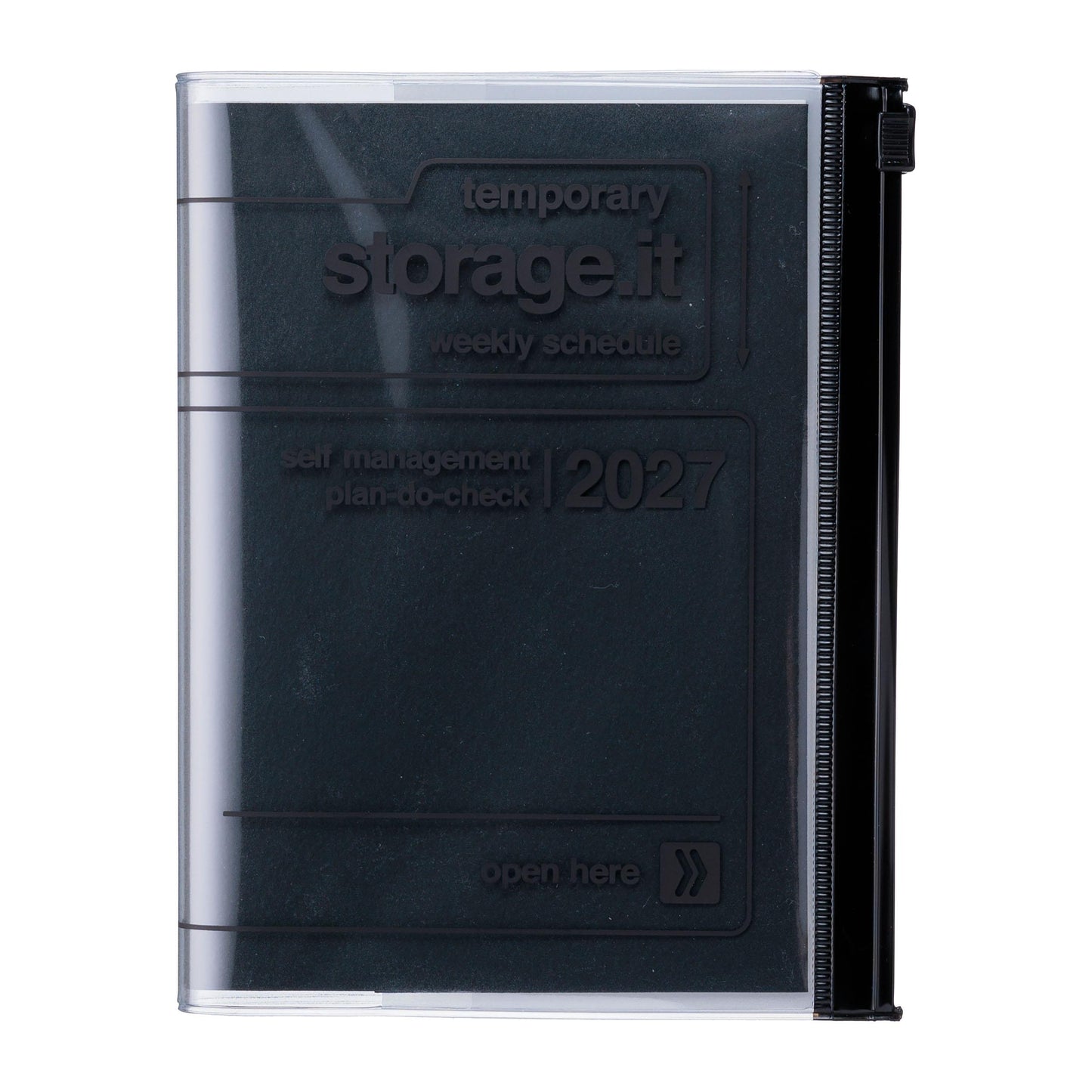 A6 Kalender 2027 STORAGE.IT, Schwarz