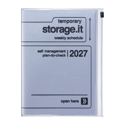 A5 Kalender 2027 STORAGE.IT, Silver