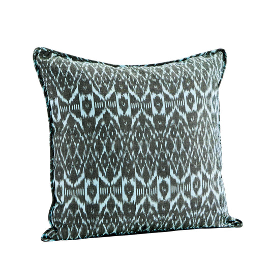 Kissenhülle Ikatwebung Grün, Mint