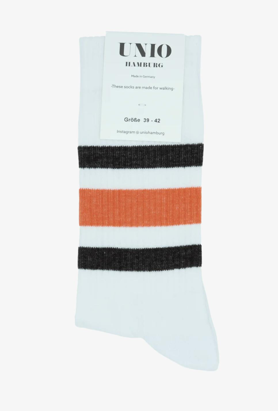 Tennissocken TORONTO Racing White Black Orange 43-46