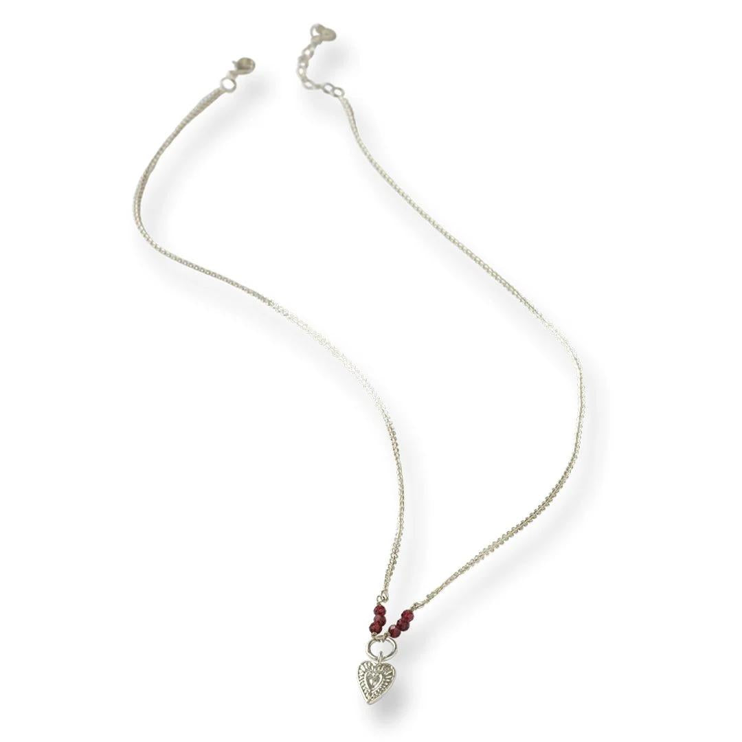 Kette Reliable Granat Silber