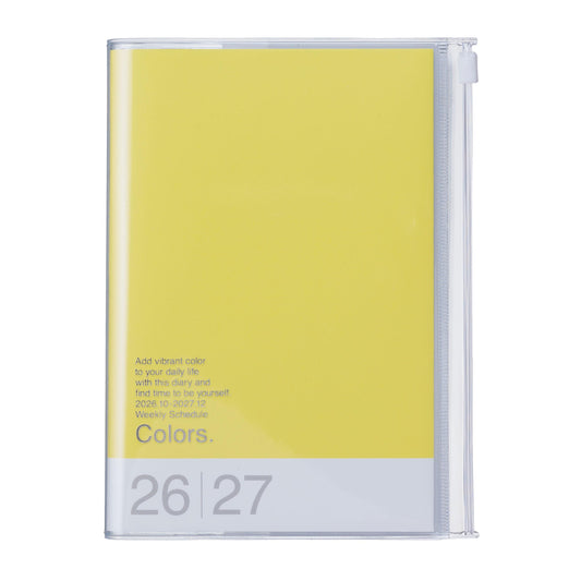 B6 Kalender 2027 COLORS, Yellow