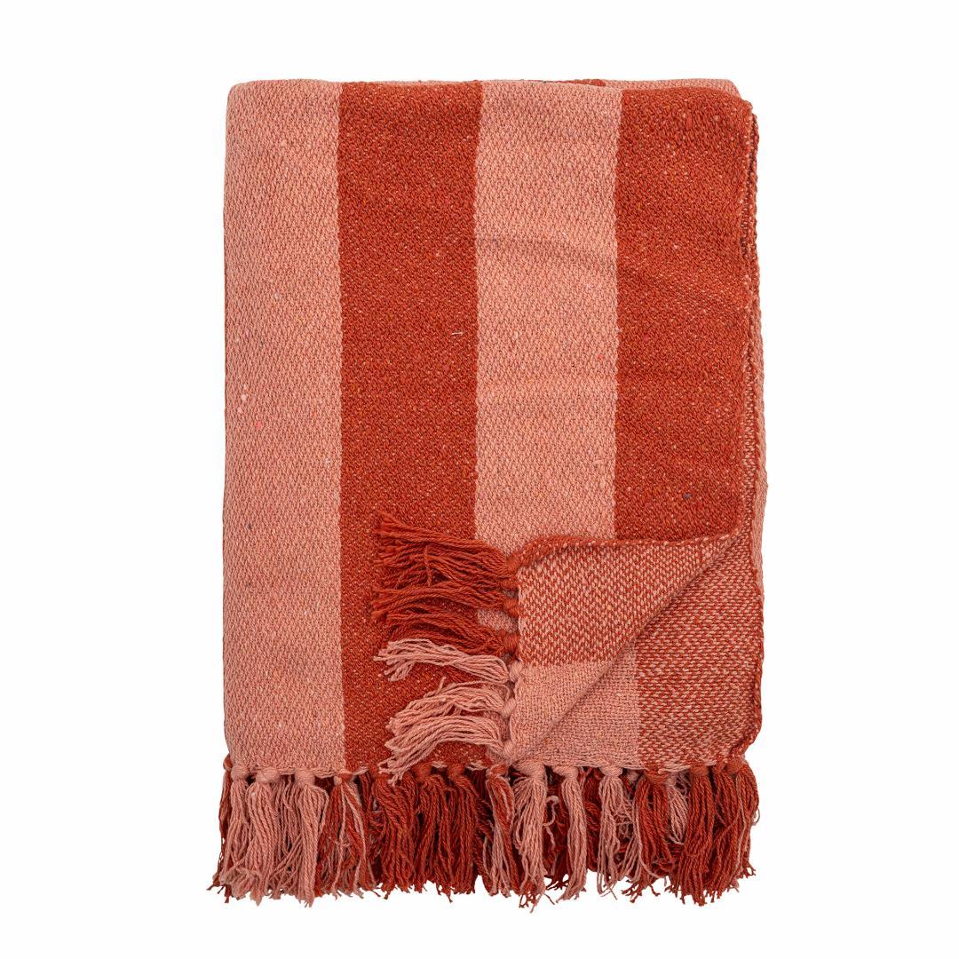 Decke aus recycelter Baumwolle Frello Orange