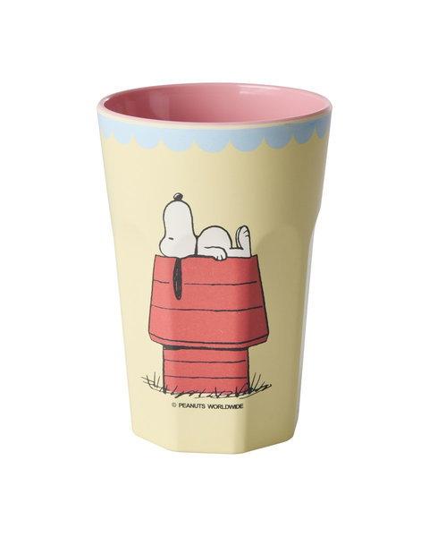 Melamin Latte Cup Snoopy Cream