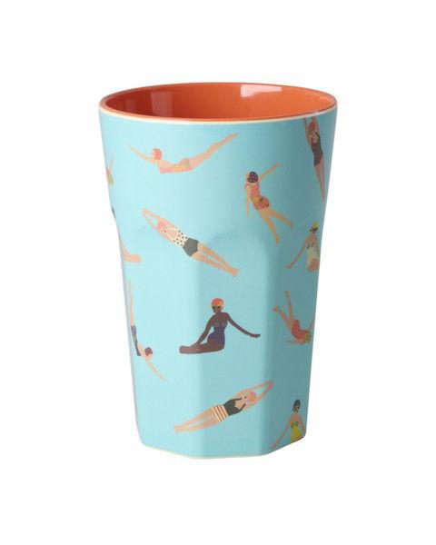 Melamin Latte Cup Retro Swimster