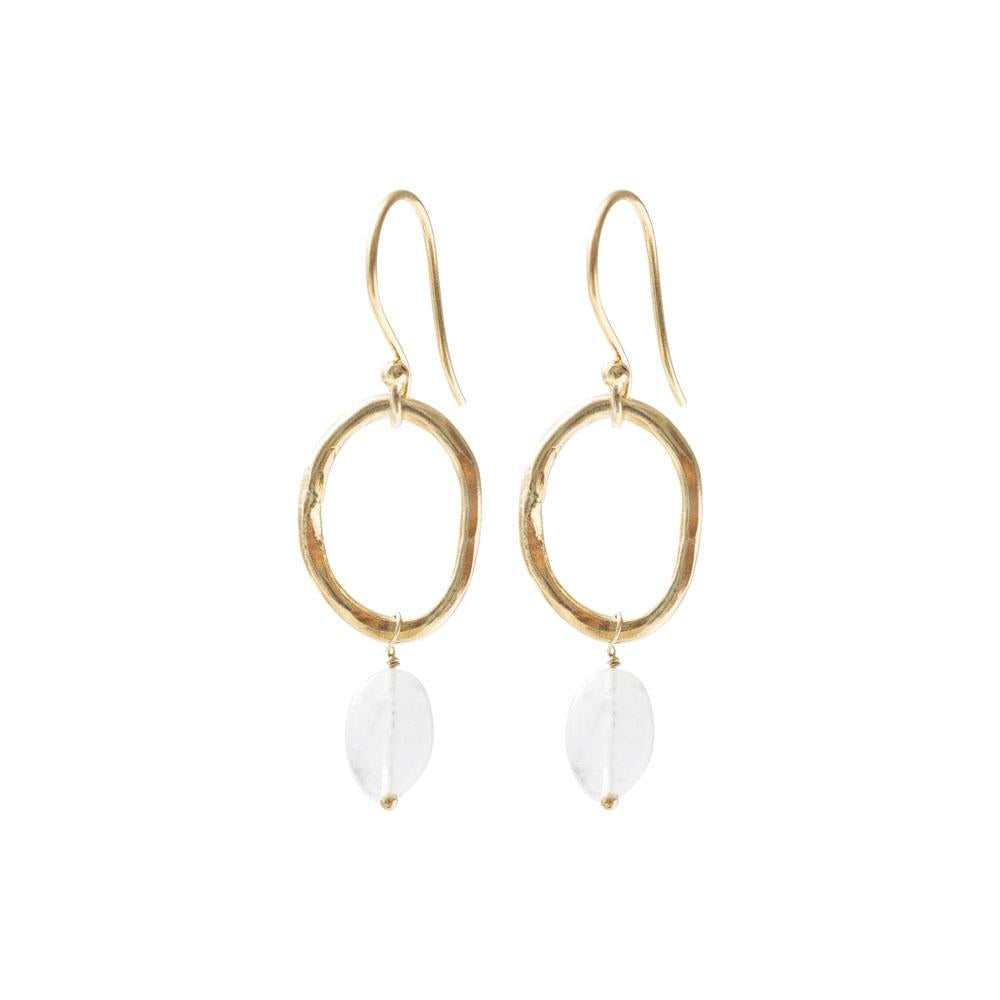 Ohrringe Graceful Mondstein Gold