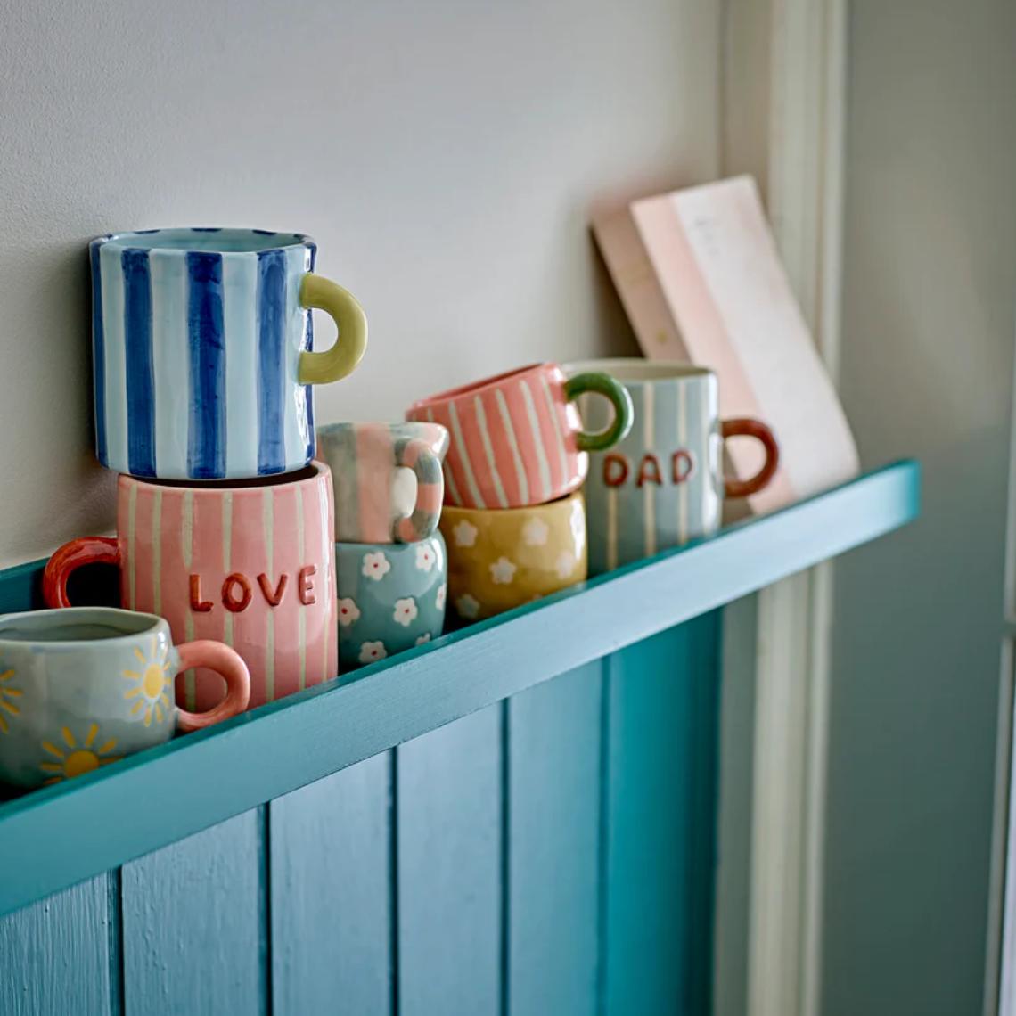 Tasse Nini mit Streifen Bunt