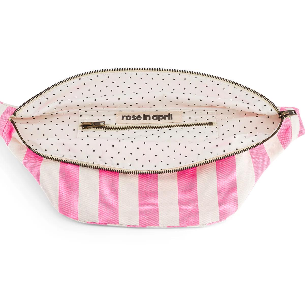 Hip Bag Stripes Neon Pink