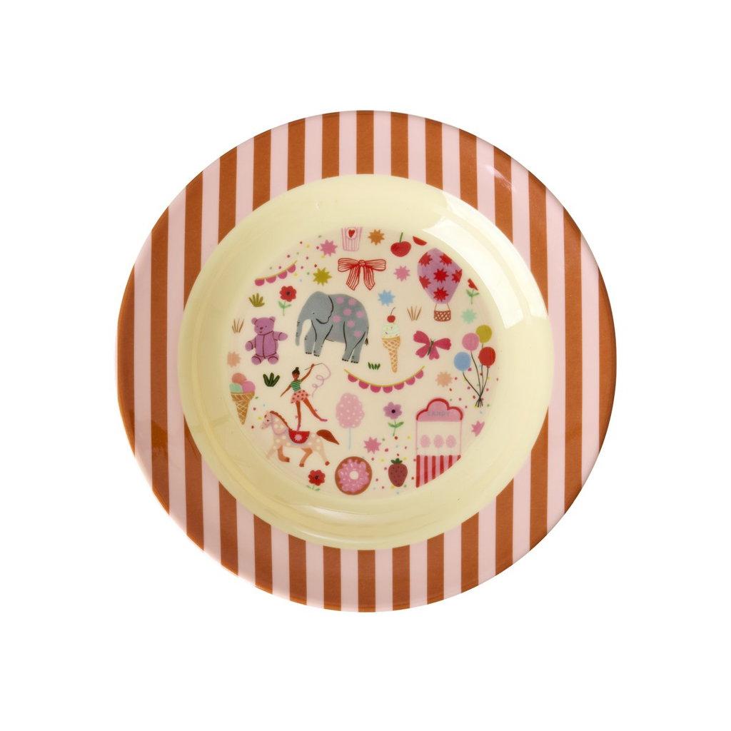 Melamin Kinderschale Pink Fun Fair