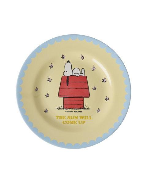 Melamin Teller Snoopy Cream