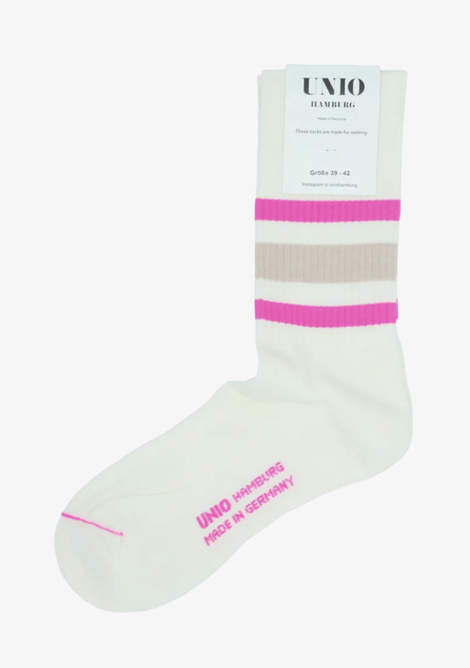 Tennissocken TORONTO Ecru Neon Pink Toast 39-42