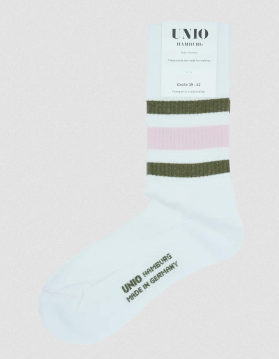 Tennissocken TORONTO White Dark green Rose 39-42