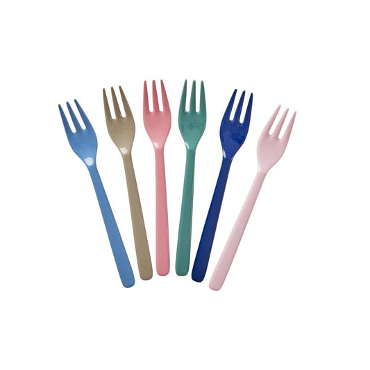 Melamin Gabeln A New York Minute Farben 6er Set