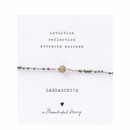 Armband Karte Iris Labradorit Silber