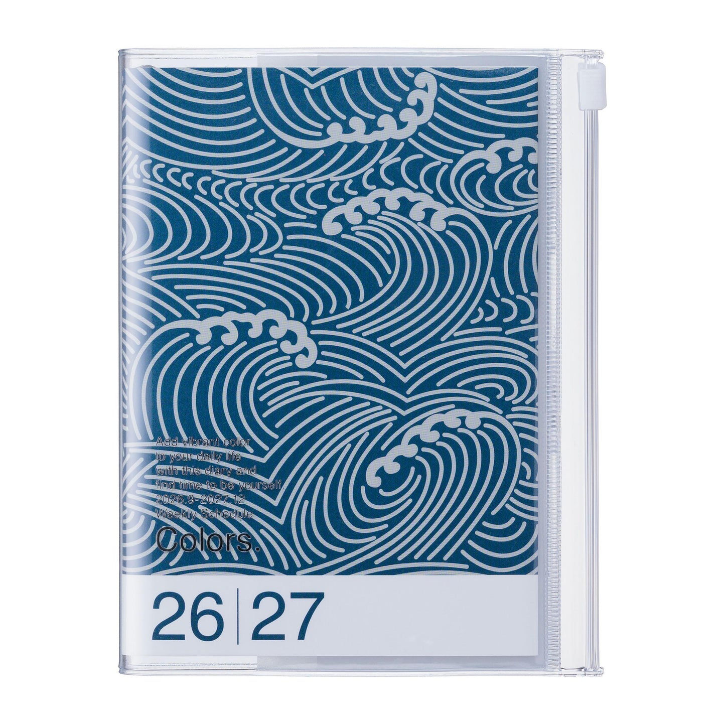 A6 Kalender 2027 PATTERNS, Wave Navy