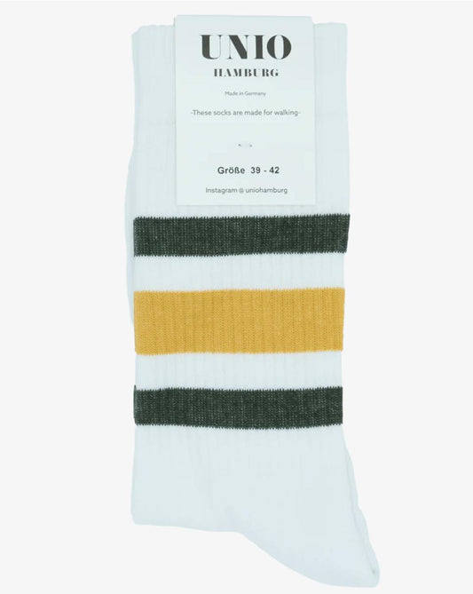Tennissocken TORONTO Racing White Dark Green Yellow 39-42