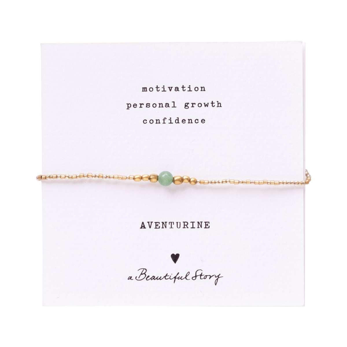 Armband Karte Iris Aventurin Gold