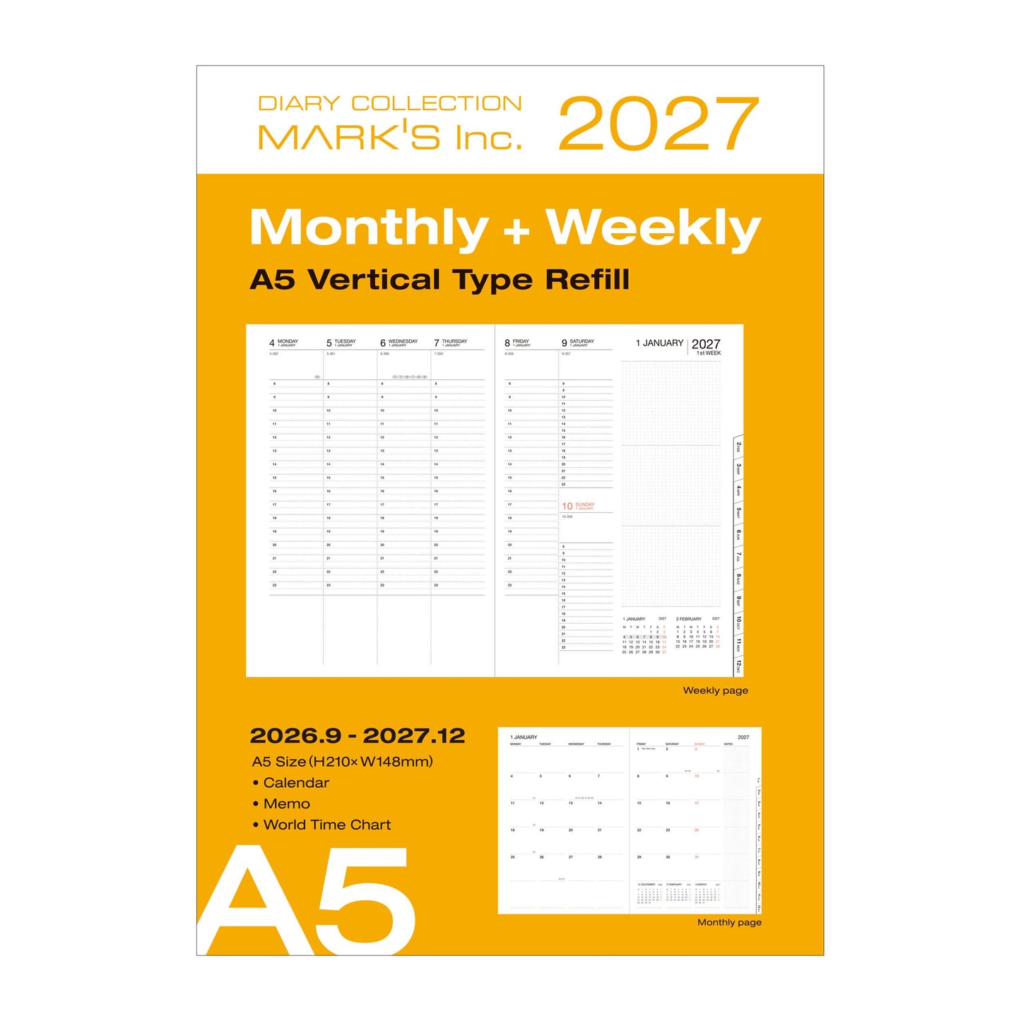 A5 Kalender 2027 Refill