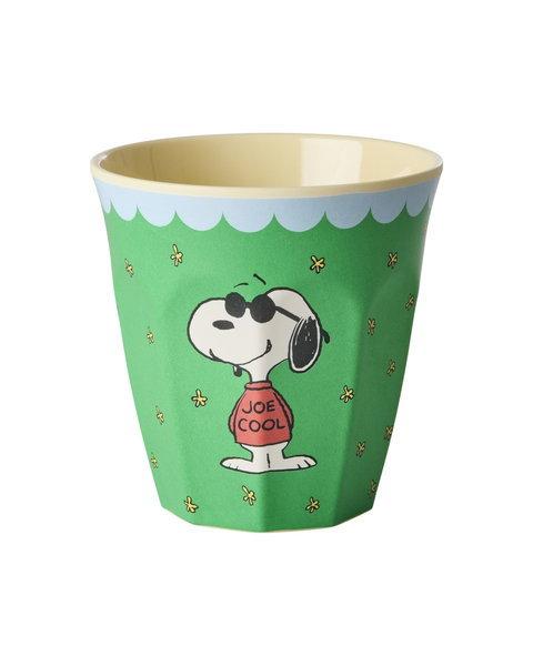 Melamin Becher Snoopy Grün