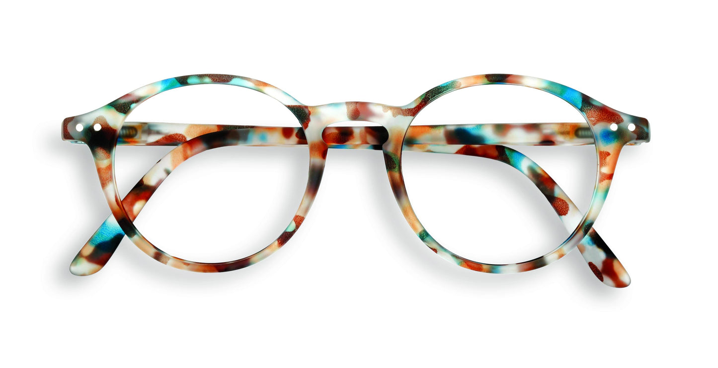 Lesebrille #D Blue Tortoise Soft +1,00