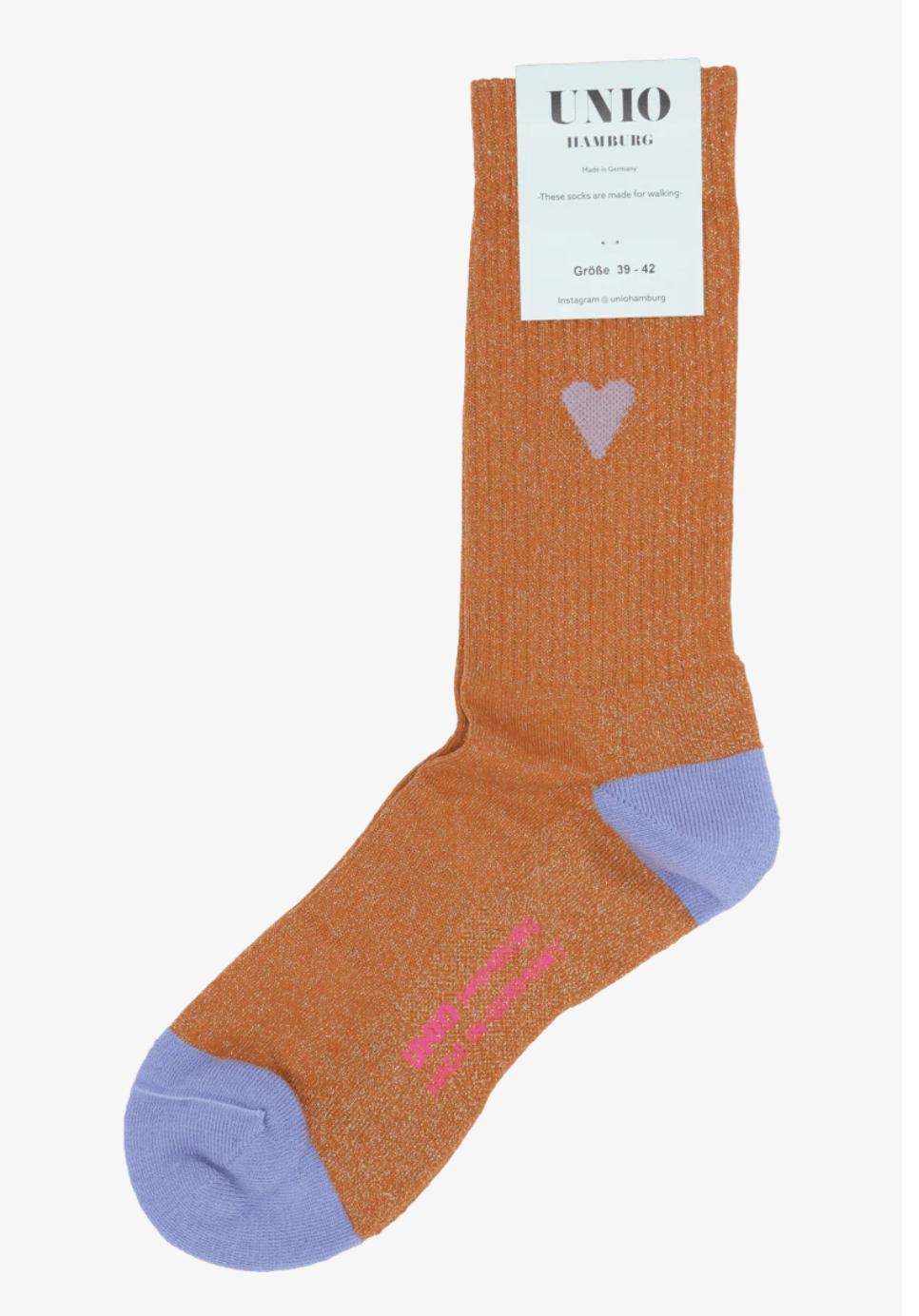 Tennissocken LOVE Orange Lavender 36-38