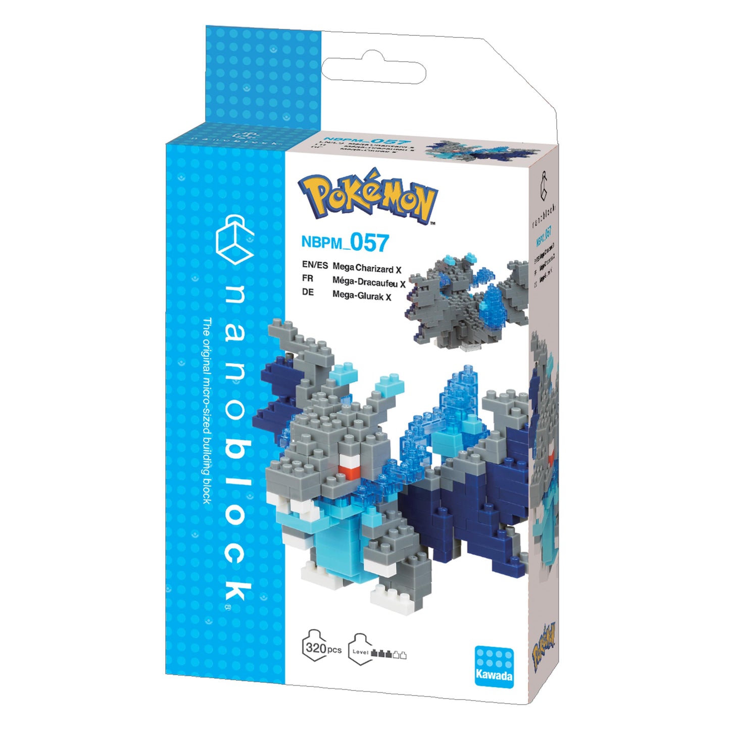 Mini Bausteine Nanoblock Pokemon Mega Charizard - Mega Dracaufeu - Mega-Glurak