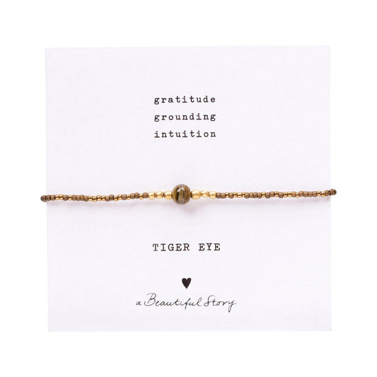 Armband Karte Iris Tigerauge Gold