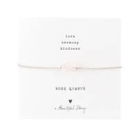 Armband Karte Gemstone Rosenquarz