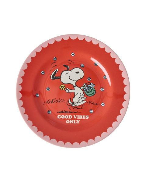Melamin Teller Snoopy Rot