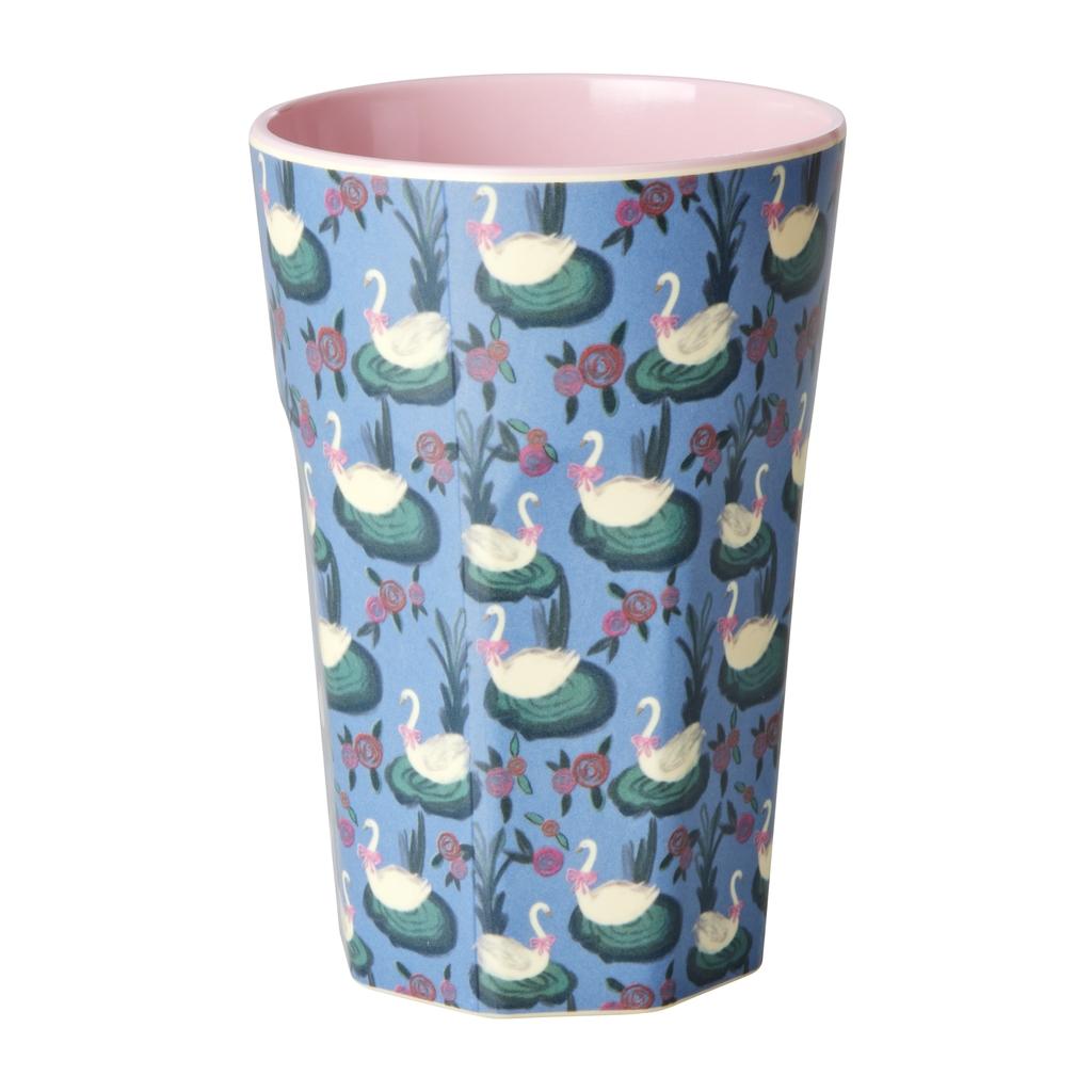 Melamin Latte Cup Swan Lake