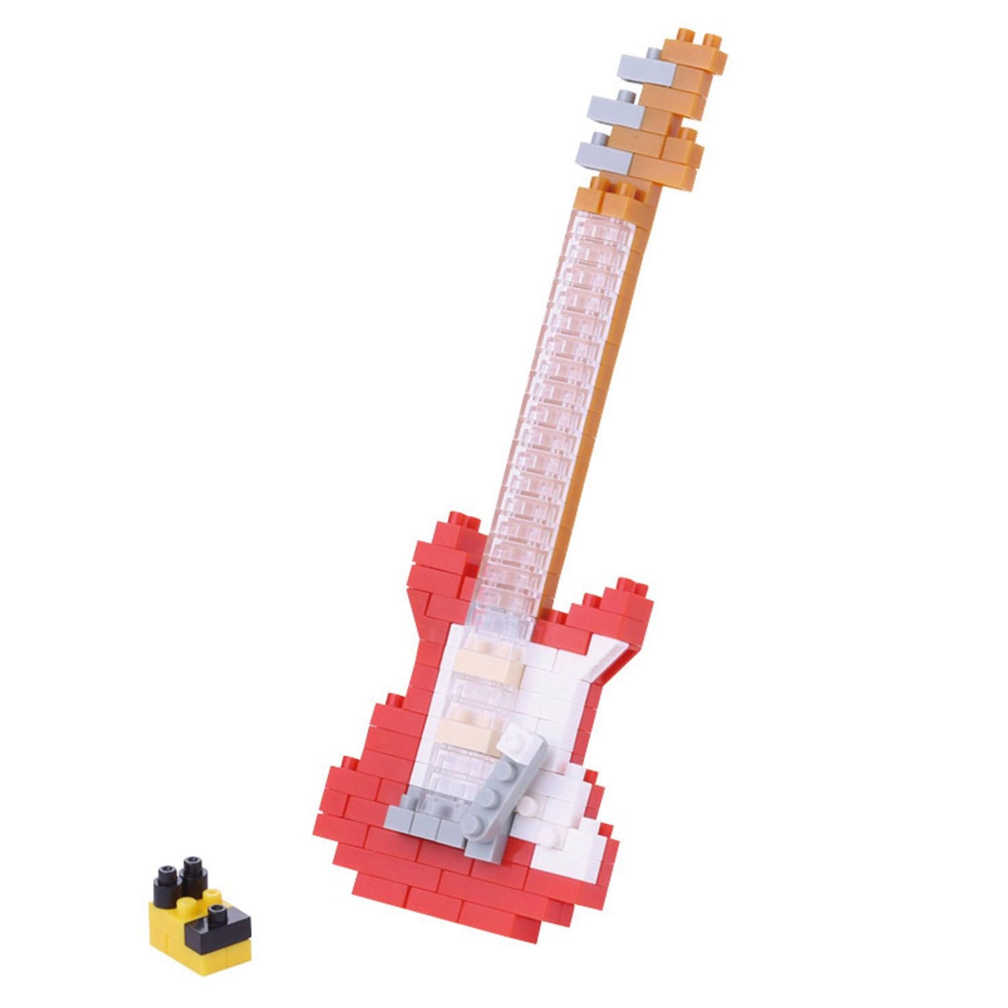 Mini Bausteine Nanoblock E-Gitarre Rot