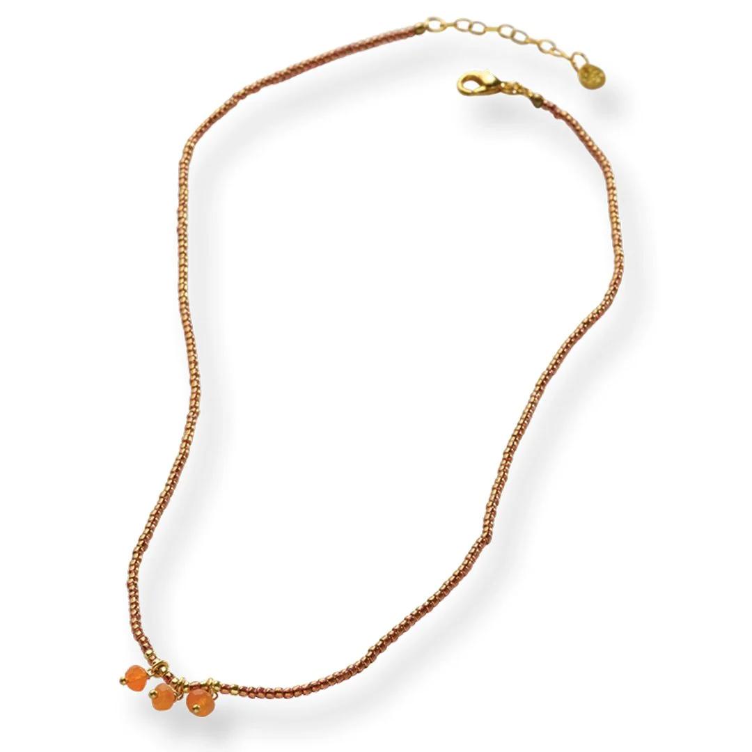 Kette Empathy Karneol Gold