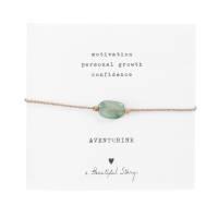 Armband Karte Gemstone Aventurin