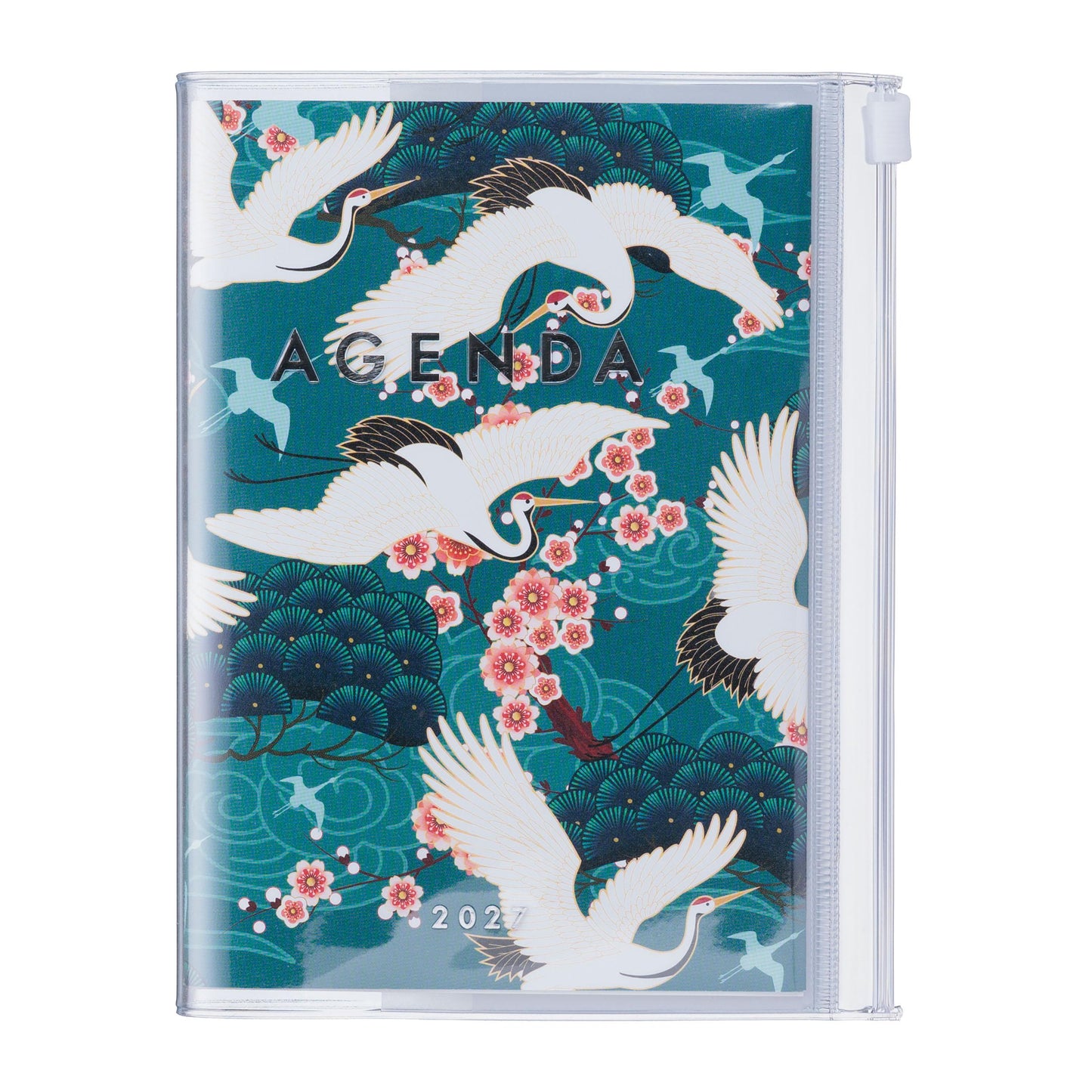 A6 Kalender 2027 JAPAN, Birds Grün